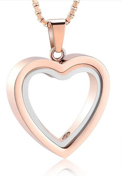 Heartfelt Remembrance — Heart-Shaped Cremation Pendant, Stainless Steel
